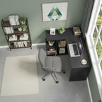 Bureau d'Angle avec Rangements 120x100cm - Station de Travail en L