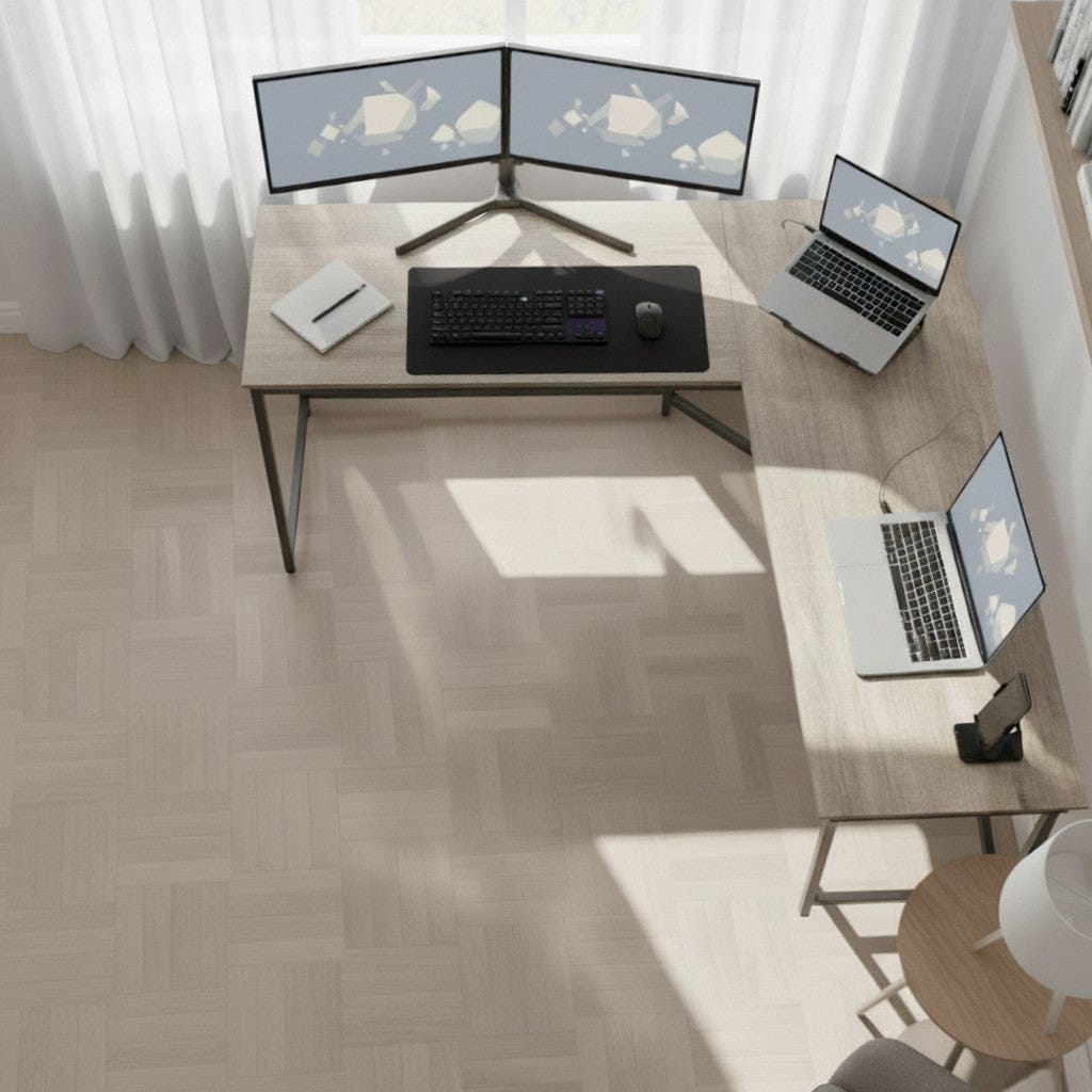 Bureau d'Angle en L 149x149 cm - Station de Travail Gain d'Espace pour Home Office