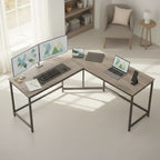 Bureau d'Angle en L 149x149 cm - Station de Travail Gain d'Espace pour Home Office