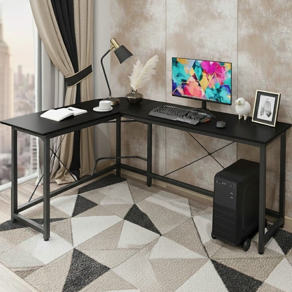 Bureau d'Angle en L 170cm - Station de Travail Gaming et Télétravail