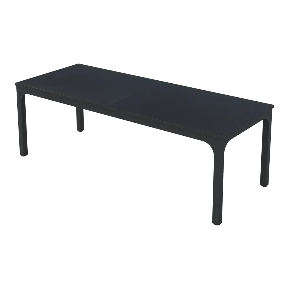 Bureau Bois Double 200 cm - Station de Travail 2 Personnes modèle en noir