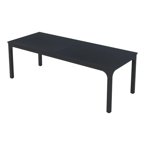 Bureau Bois Double 200 cm - Station de Travail 2 Personnes modèle en noir