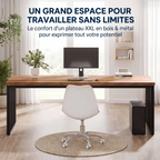 Bureau en bois LignaTandem offrant un grand espace de travail XXL