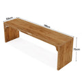 Schéma technique et dimensions exactes du bureau en bois Lignum Duo 180 x 59 x 75 cm