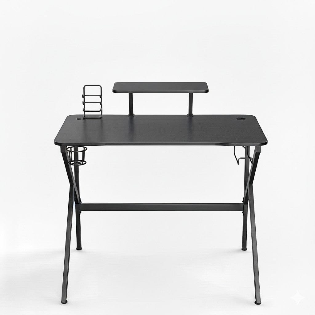Bureau Gaming Ergonomique avec Support Moniteur Amovible - 100cm