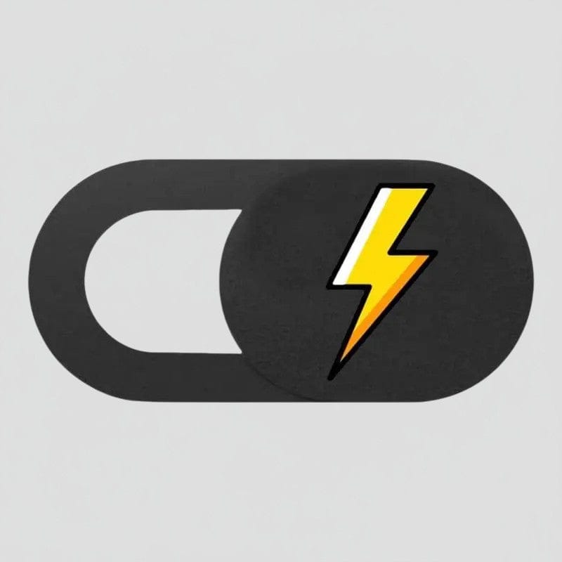 Cache Webcam Magnétique Éclair - Protection Confidentialité Design Sécurisé