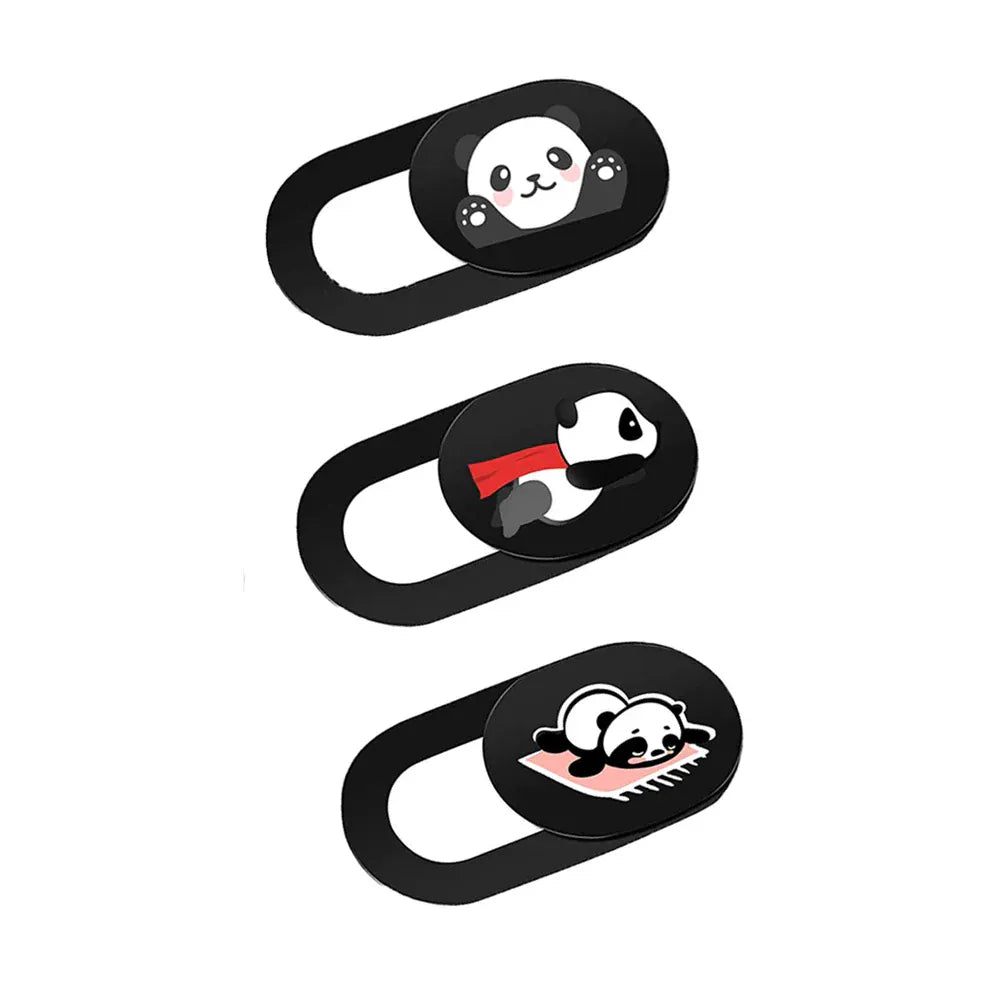 Cache Webcam Ultra-Fin Motif Panda pour Ordinateurs et Smartphones