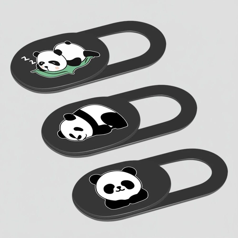 Cache Webcam Ultra-Fin Motif Panda pour Ordinateurs et Smartphones