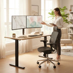 Cadre Bureau Assis Debout Électrique Réglable en Hauteur avec Port USB (livré sans table)