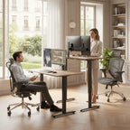 Cadre Bureau Assis Debout Électrique Réglable en Hauteur avec Port USB (livré sans table)