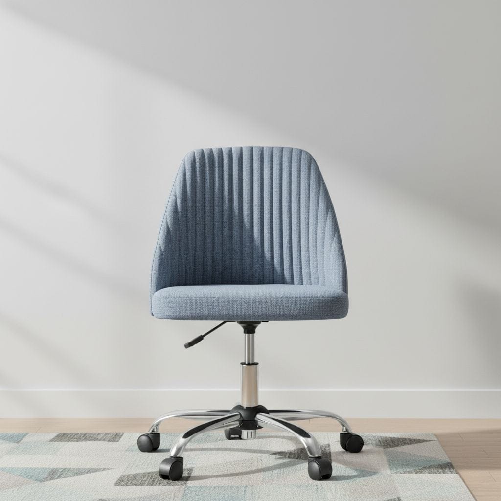 Chaise de Bureau Pivotante Compacte - Design Moderne avec Roulettes