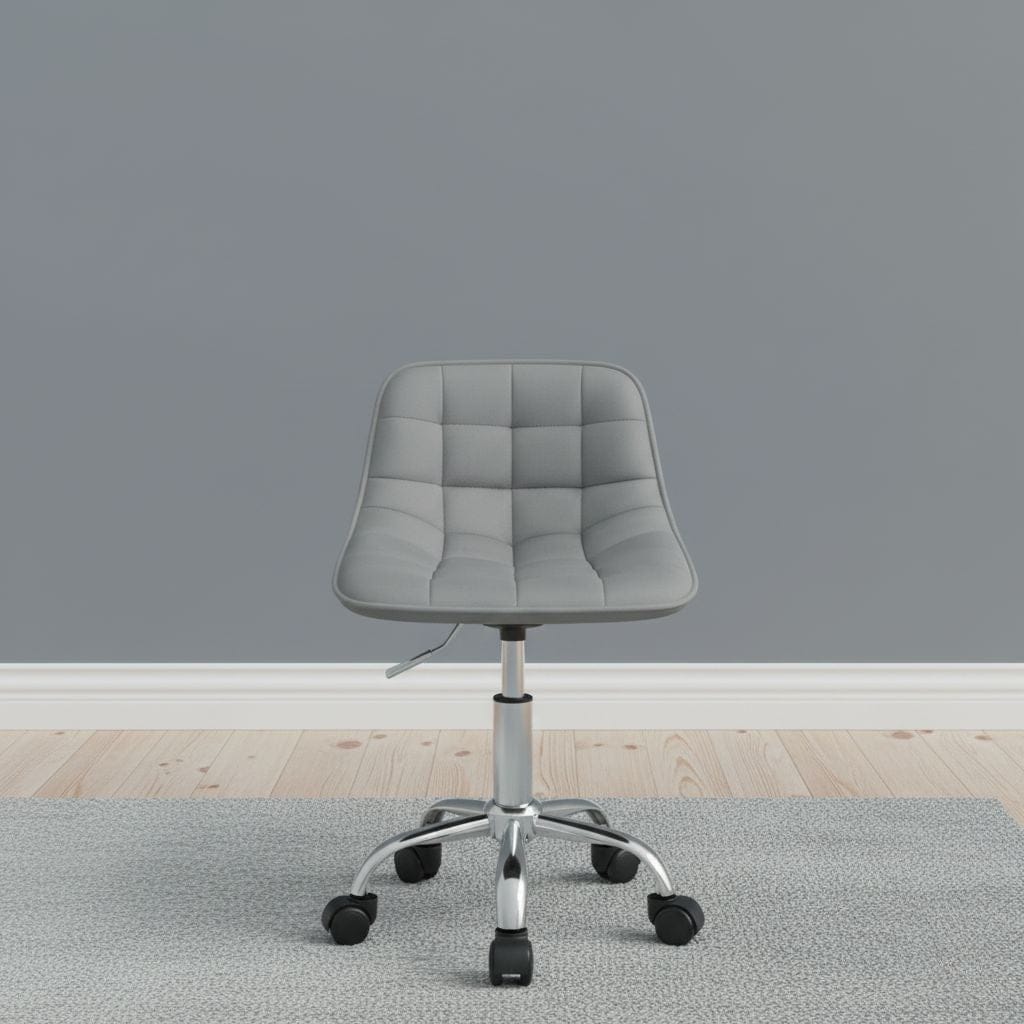 Chaise de Bureau Pivotante en Velours avec Dossier Ergonomique et Réglage en Hauteur