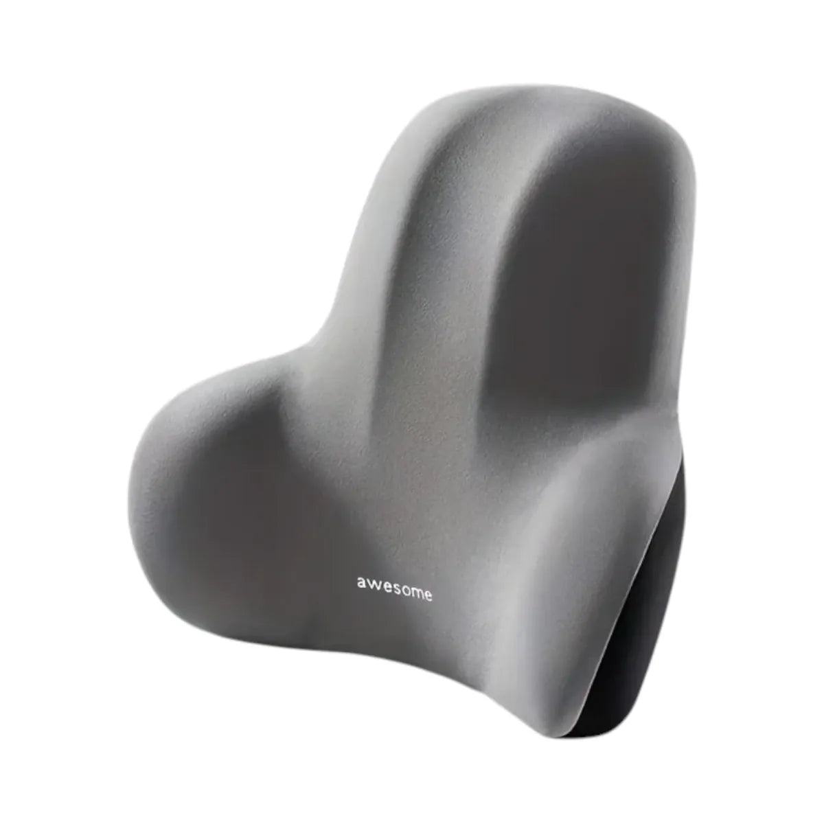 Coussin lombaire ergonomique MorphoSpine Pro coloris gris en mousse à mémoire de forme haute densité.