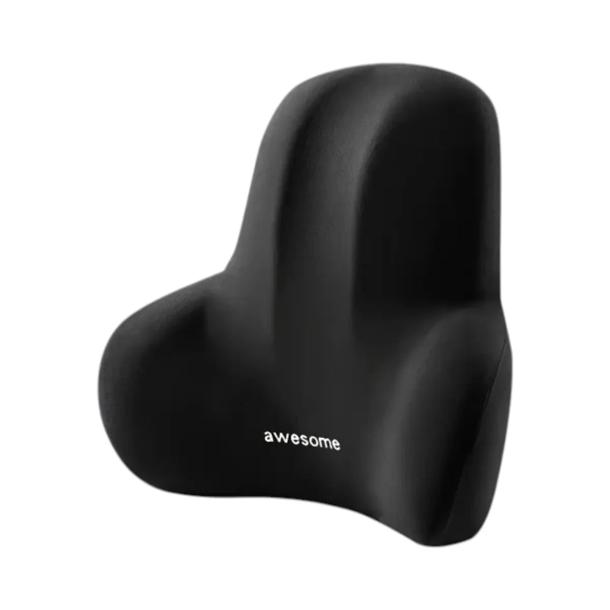 Coussin de soutien dorsal MorphoSpine Pro noir, accessoire de correction posturale pour bureau et voiture.