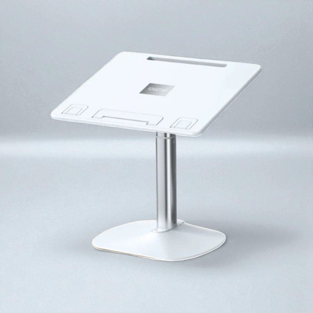 Détachable Support Ordinateur Portable Blanc Télescopique - Hauteur 30-55 cm, Inclinaison 0-55°, Alliage d’Aluminium Premium