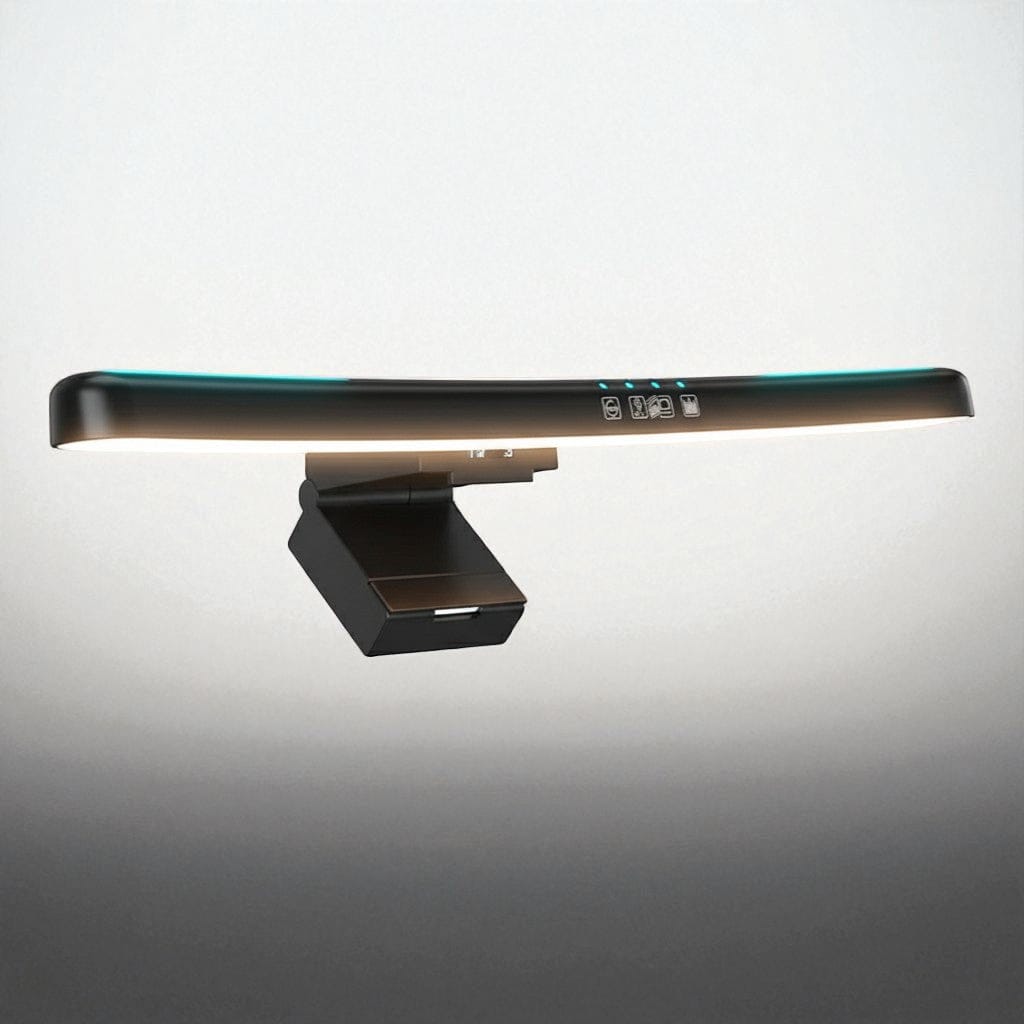 Ecran incurvé Lampe de Bureau LED Suspendue RGB pour Écran d'Ordinateur 40cm