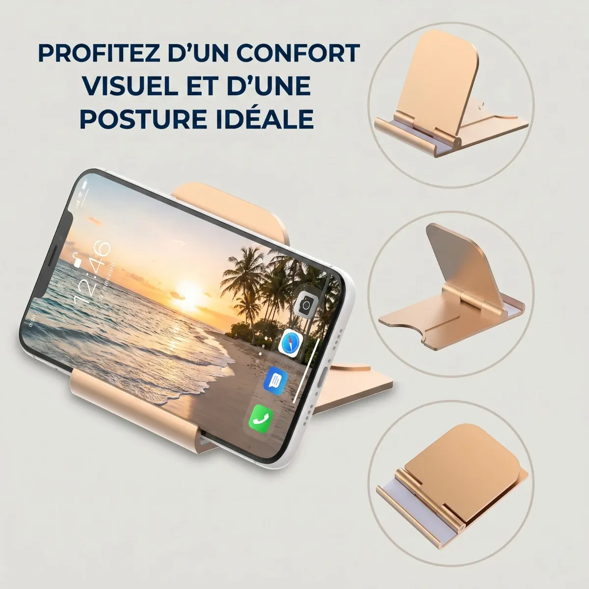 Ergonomie et posture idéale avec le support téléphone SlimErgo X