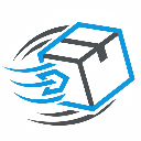 Icône de colis en mouvement illustrant une expédition rapide et sécurisée de votre commande.