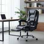 Fauteuil de Bureau Ergonomique avec Repose-Pieds - Dossier Haut Inclinable