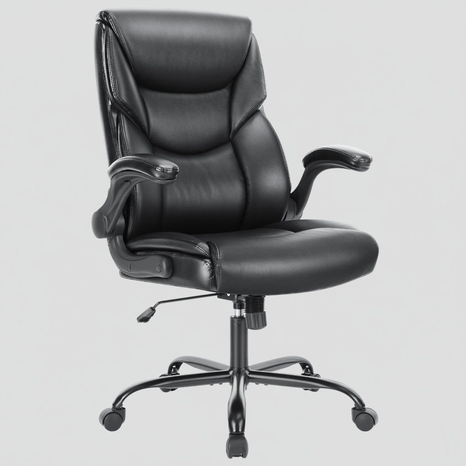 Fauteuil de Bureau Ergonomique Exécutif avec Support Lombaire et Accoudoirs Rembourrés
