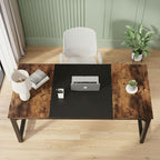 Grand Bureau en Bois 180 cm - Station de Travail Professionnelle Design Industriel