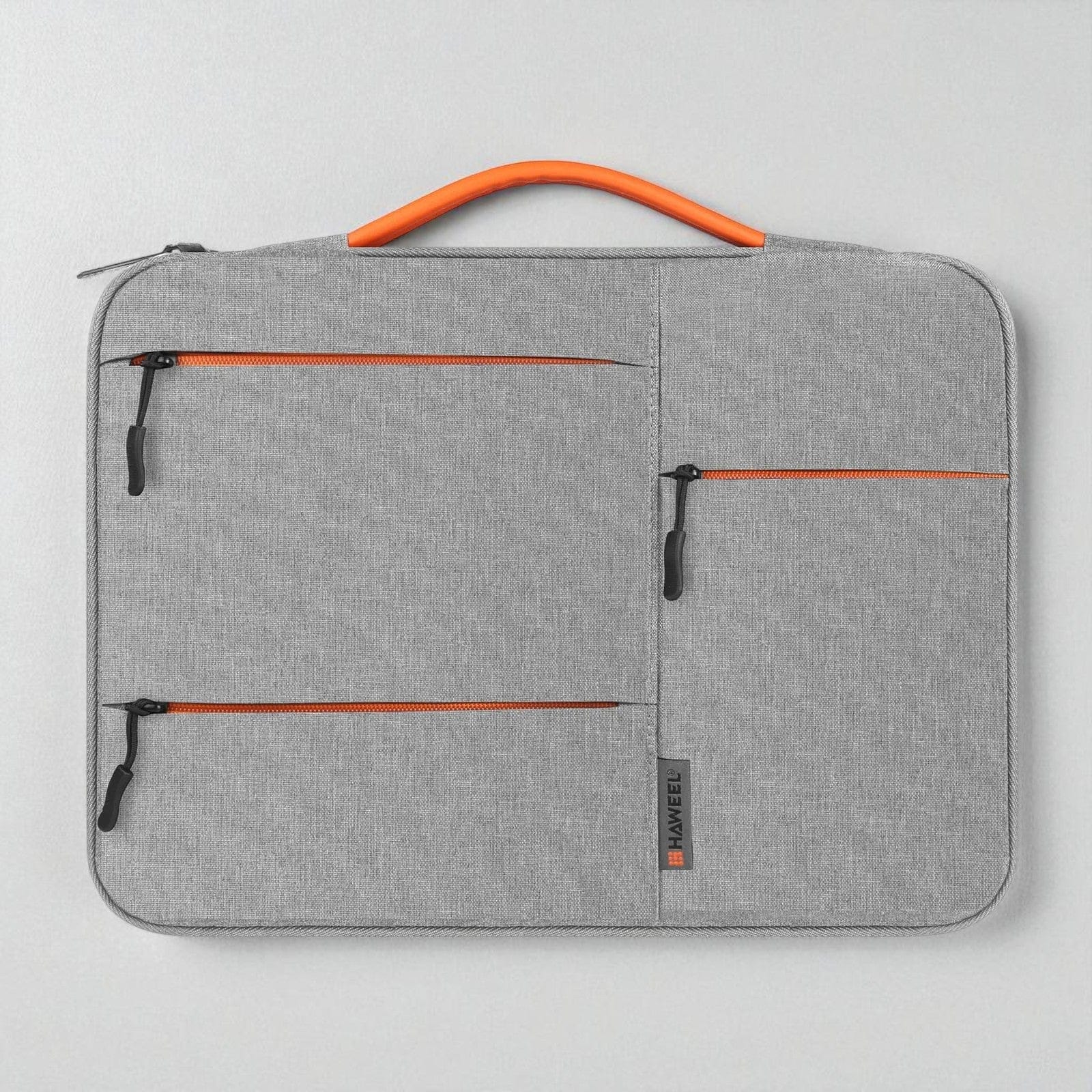 Gris / 15 pouce Housse Ordinateur Polyester Imperméable avec Poignée Extensible - 13 à 15 Pouces