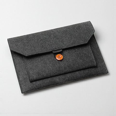 Gris / 15 pouces Pochette Ordinateur En Feutre Ultra-fine Multi-poches 11 à 15 Pouces