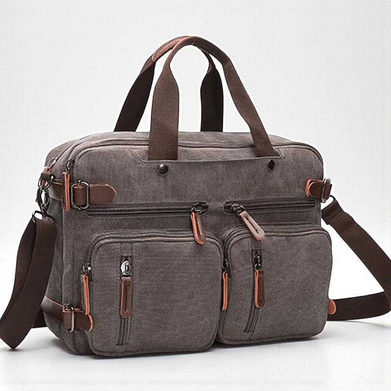 Gris / 15 pouces Sac Ordinateur Pour Homme Business - Sacoche Convertible 11-17 Pouces