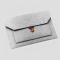 Gris clair / 15 pouces Pochette Ordinateur En Feutre Ultra-fine Multi-poches 11 à 15 Pouces