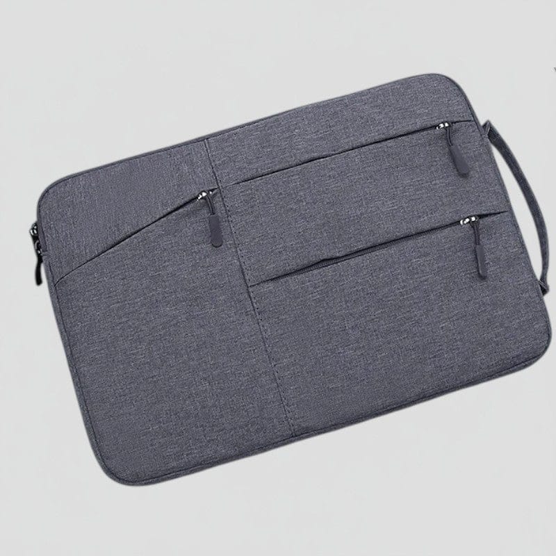 Gris clair / 16 pouces Housse Ordinateur Imperméable Multi-Compartiments 13-16 Pouces