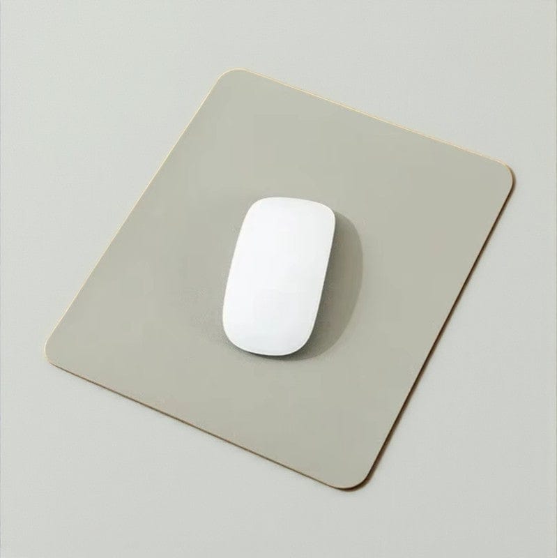 Gris clair Tapis de Souris Compact Polyuréthane - Surface Lisse Antidérapante