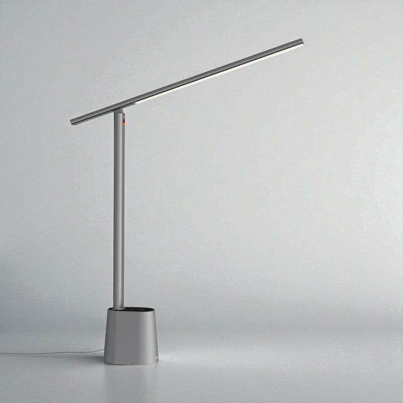 Gris Lampe de Bureau LED Rechargeable avec Capteur Intelligent - Protection des Yeux et Éclairage Adaptatif