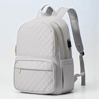 Gris Sac À Dos Ordinateur Femme Matelassé Élégant 13 À 15,6 Pouces