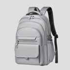 Gris Sac à Dos Ordinateur Femme Oxford Multi Compartiments 13-17 pouces