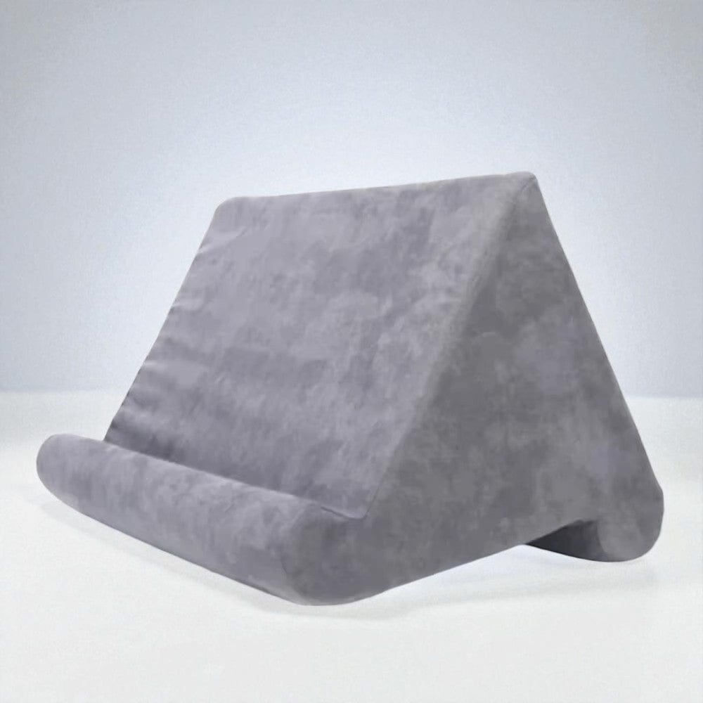 Gris Support Coussin Triangulaire pour Tablette - Station de Travail Ergonomique