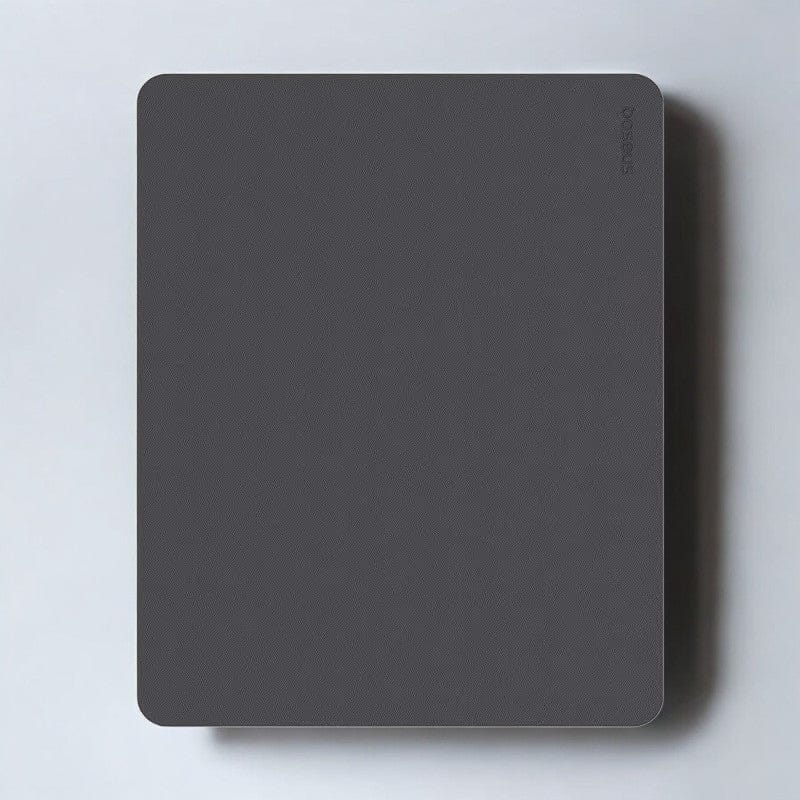 Gris Tapis de Souris en Cuir PU Antidérapant 26x21cm pour Station de Travail