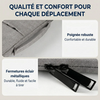 Finitions premium avec poignée ergonomique et zips de l'étui ordinateur portable Cova