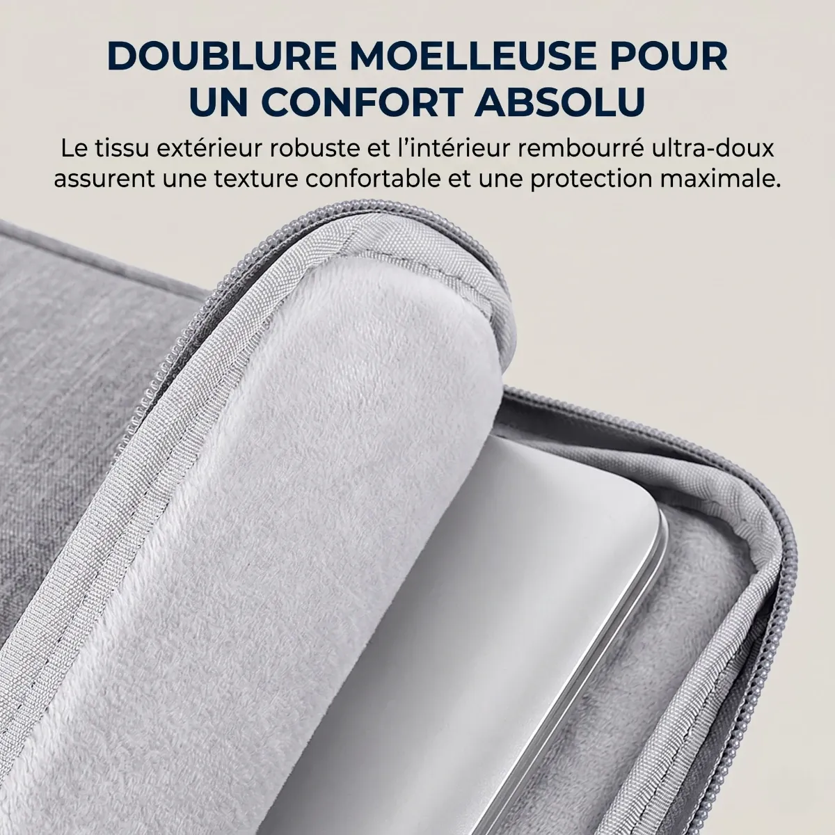 Doublure intérieure en mousse EVA antichoc de la housse pour ordinateur 15 pouces Cova