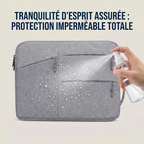 Test d'imperméabilité hydrophobe de la pochette protection macbook Cova