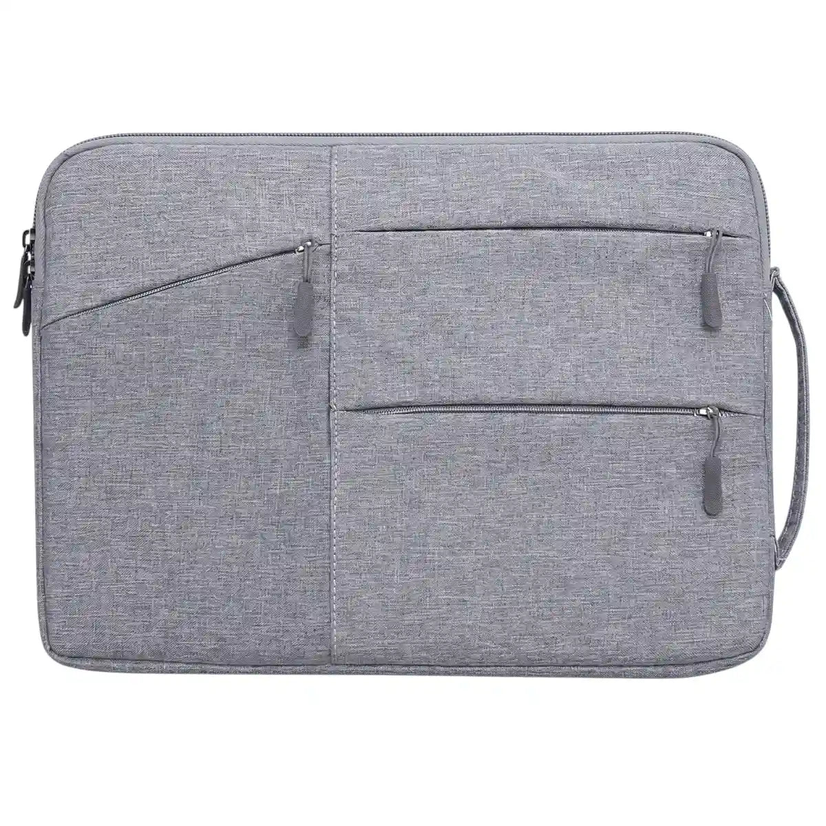 Housse pour ordinateur Cova vue de face grise avec profil ultra-fin