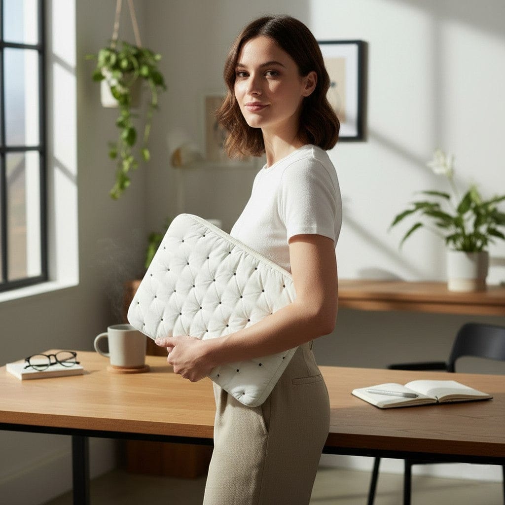 Housse Ordinateur Femme Matelassée À Pois 9 À 16 Pouces