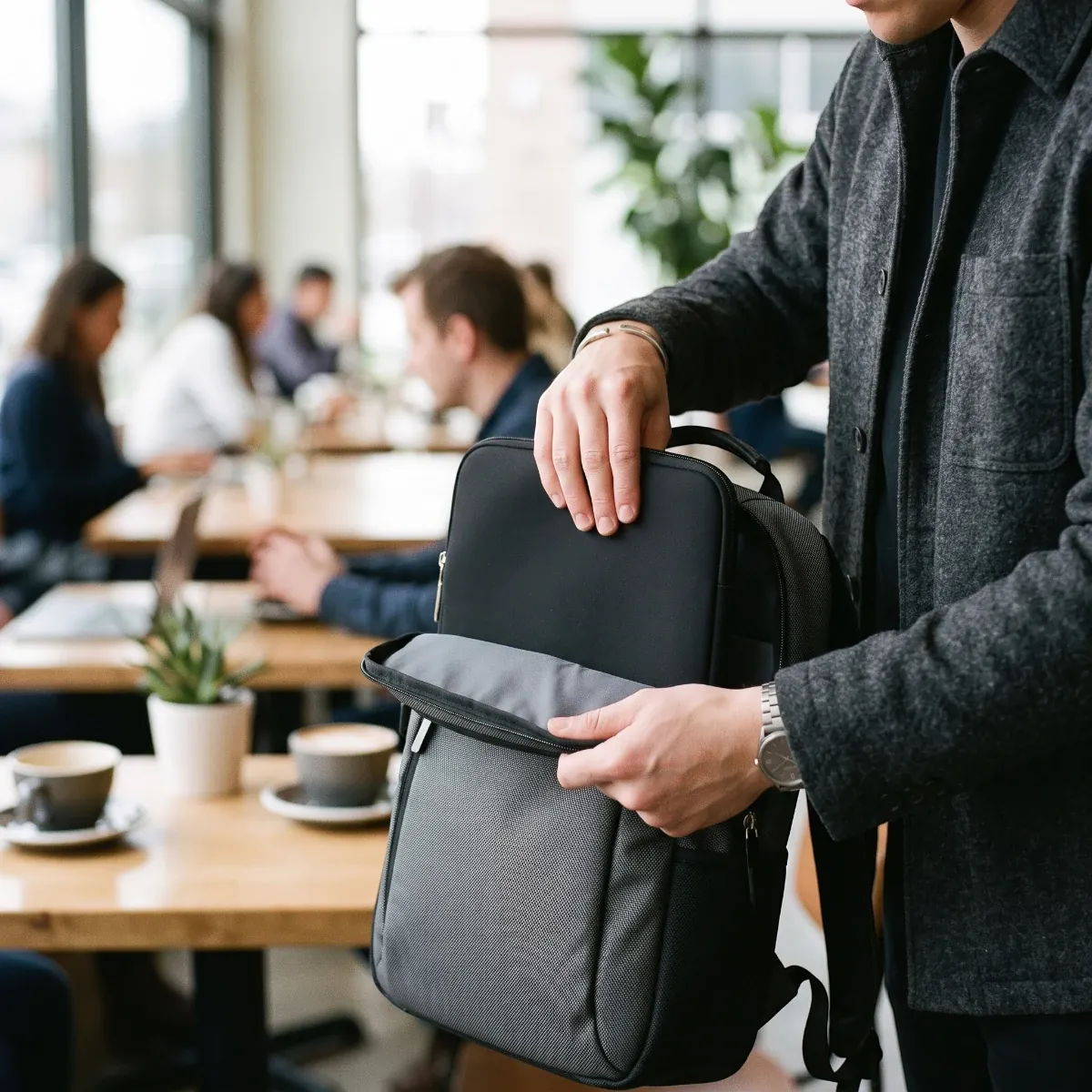 Housse ordinateur FlexSkin se glissant dans un sac à dos
