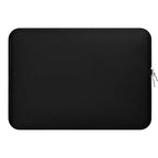 Housse ordinateur FlexSkin noire sur fond blanc