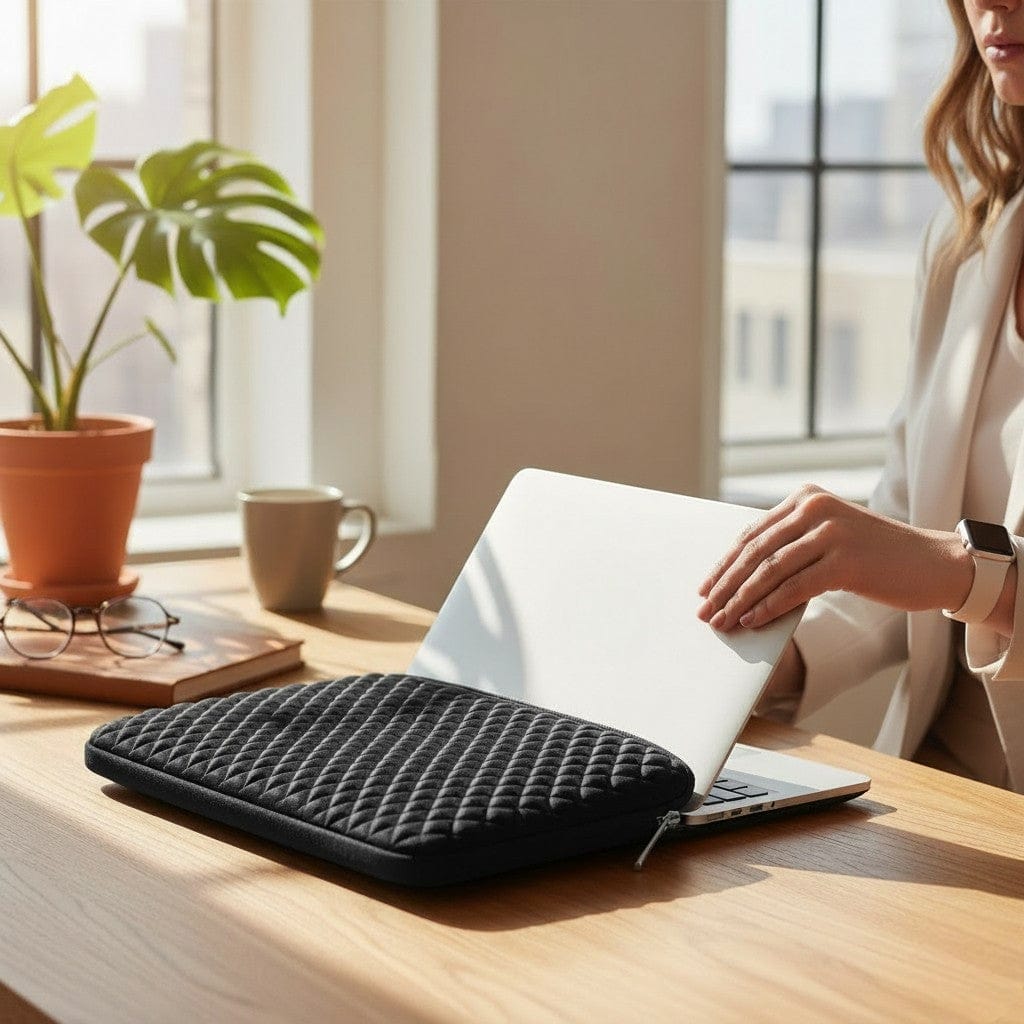 Housse Ordinateur Imperméable Matelassée Protection 3 Couches 11 à 15.6 Pouces