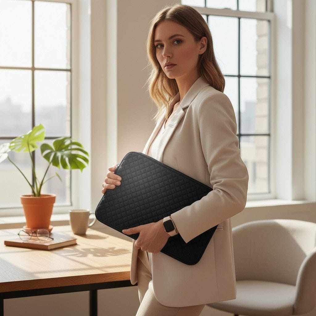 Housse Ordinateur Imperméable Matelassée Protection 3 Couches 11 à 15.6 Pouces