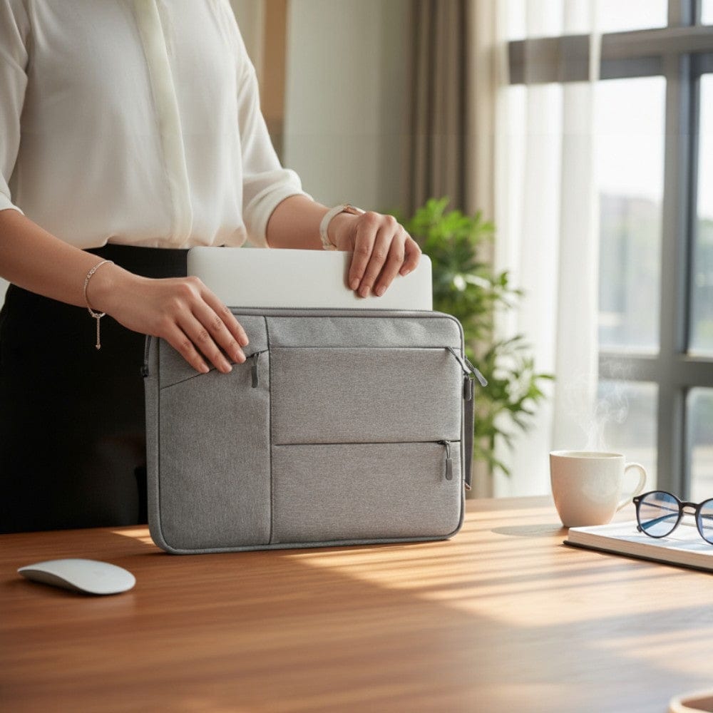 Housse Ordinateur Imperméable Multi-Compartiments 13-16 Pouces