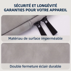 Revêtement déperlant et double fermeture éclair de la pochette protection macbook SoftArmor