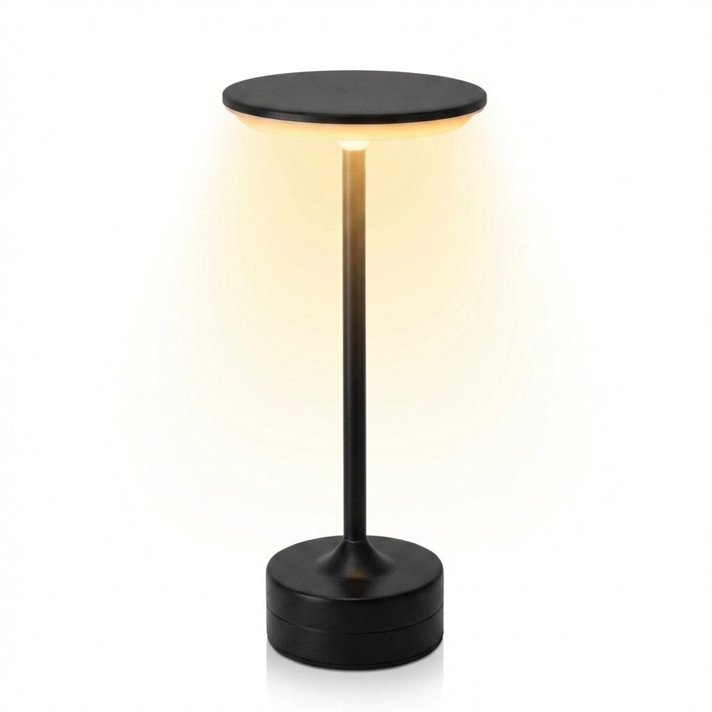 Lampe de bureau LUXOR Liberté Absolue déclinée en finition noir mat pour un style contemporain.