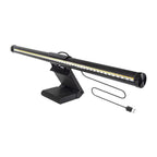 Vue isolée de la lampe de bureau Screenbar ZENIT 30cm avec câble USB et fixation clip.