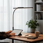 Lampe de Bureau LED avec Pince - Éclairage Ultra-Large pour Station de Travail